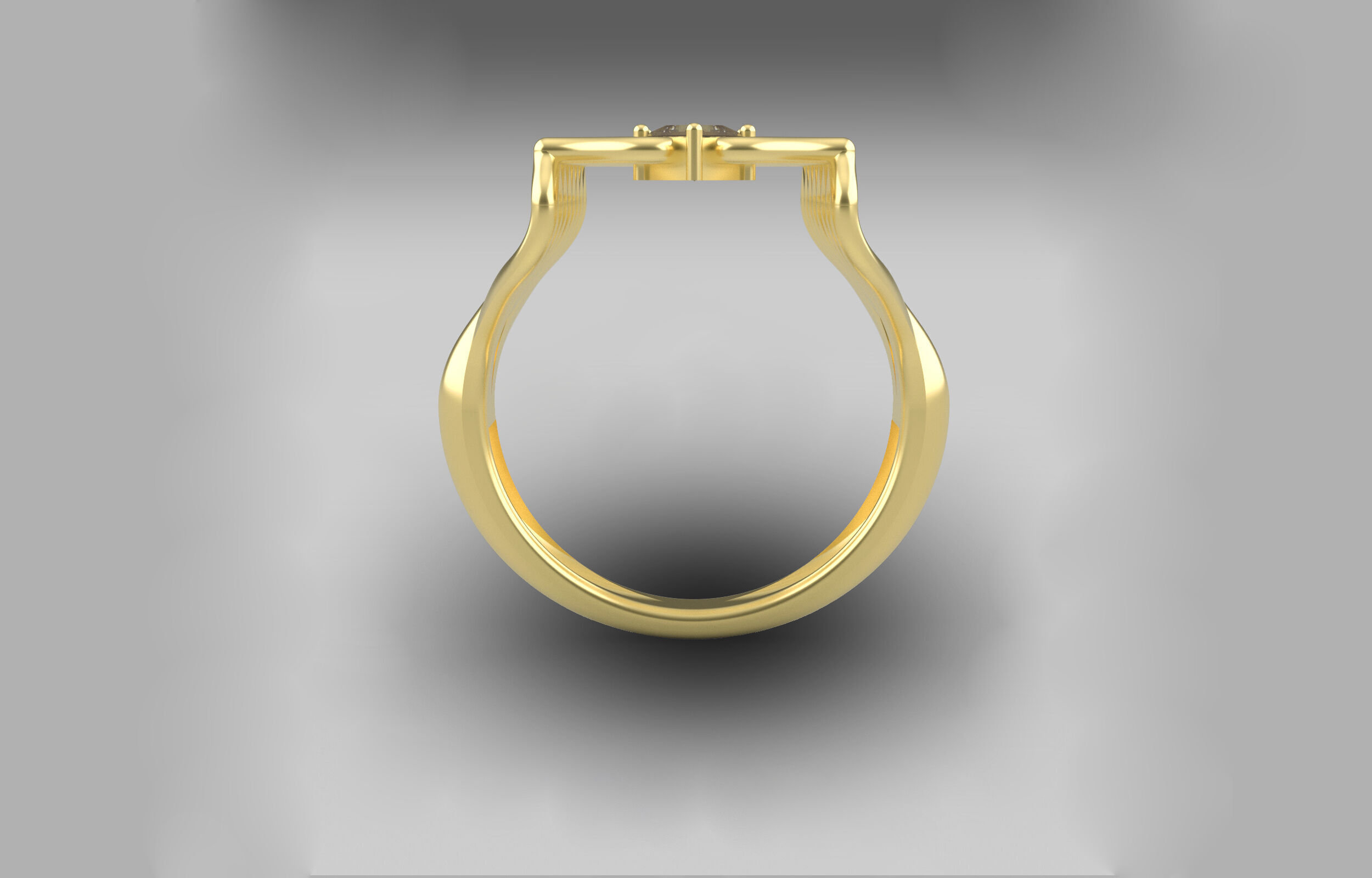 Wedding ring 3D print model_9
