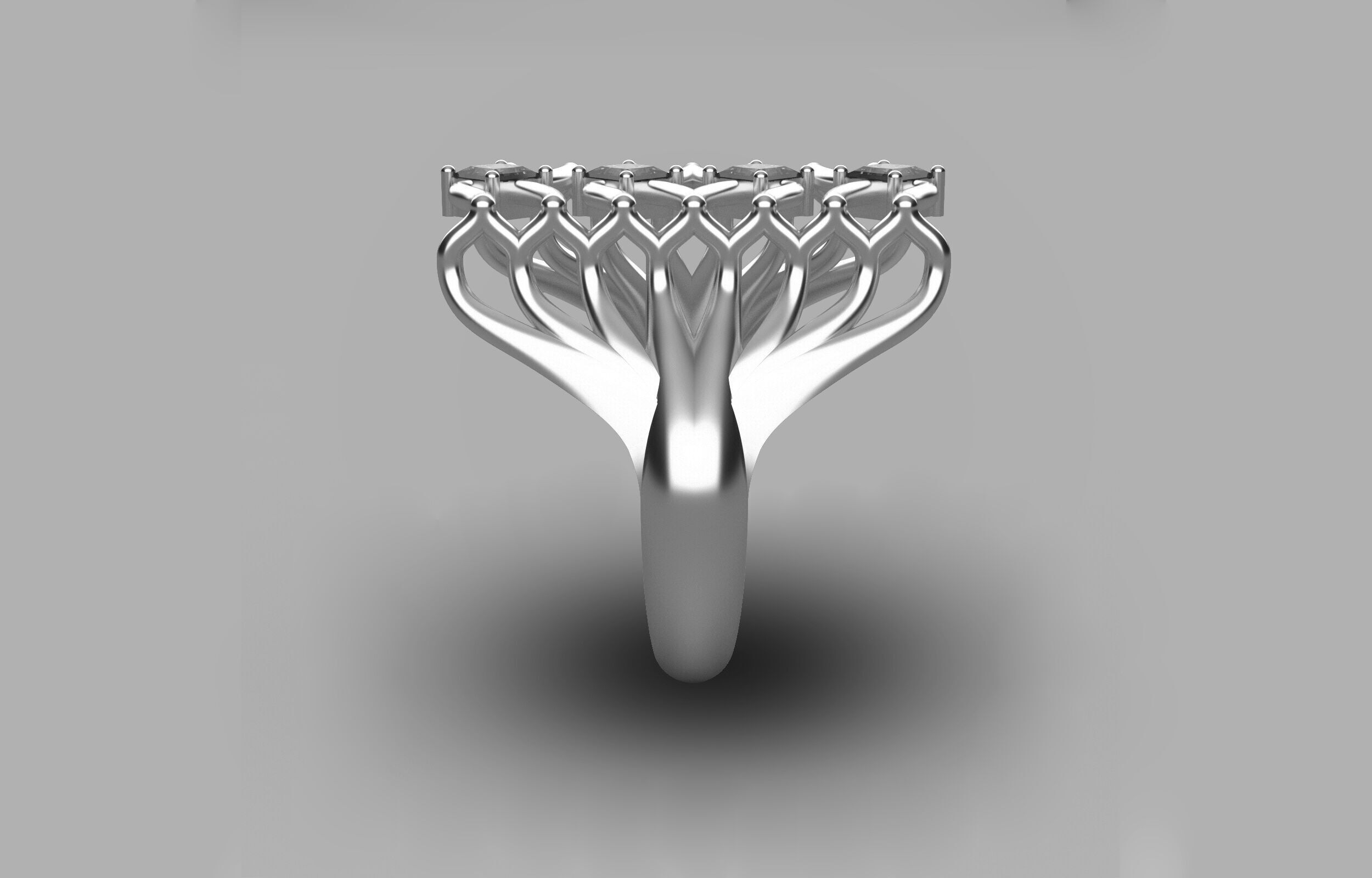 Wedding ring 3D print model_7