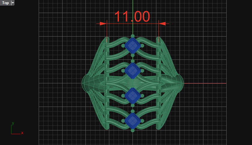 Wedding ring 3D print model_17