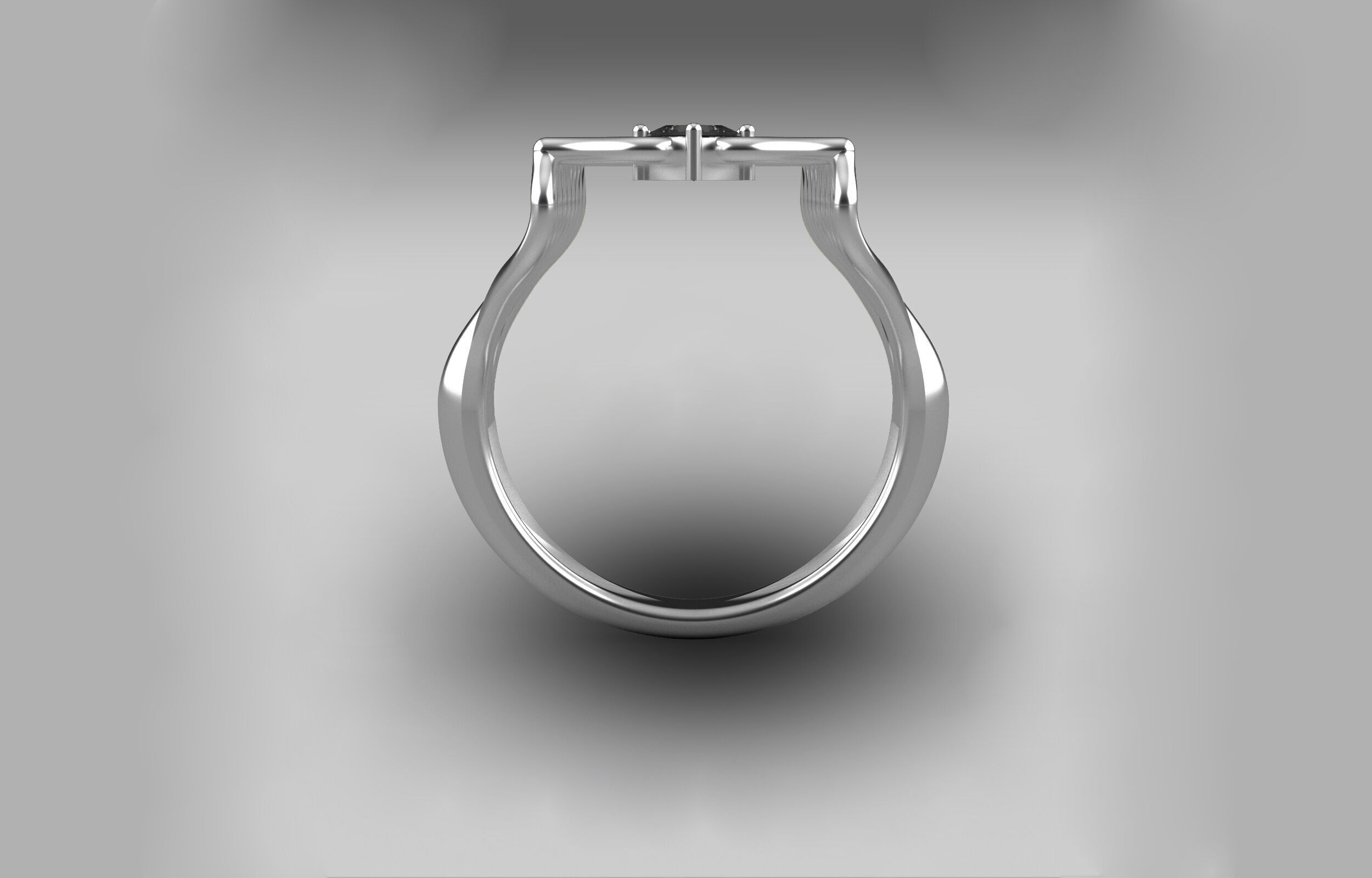 Wedding ring 3D print model_11