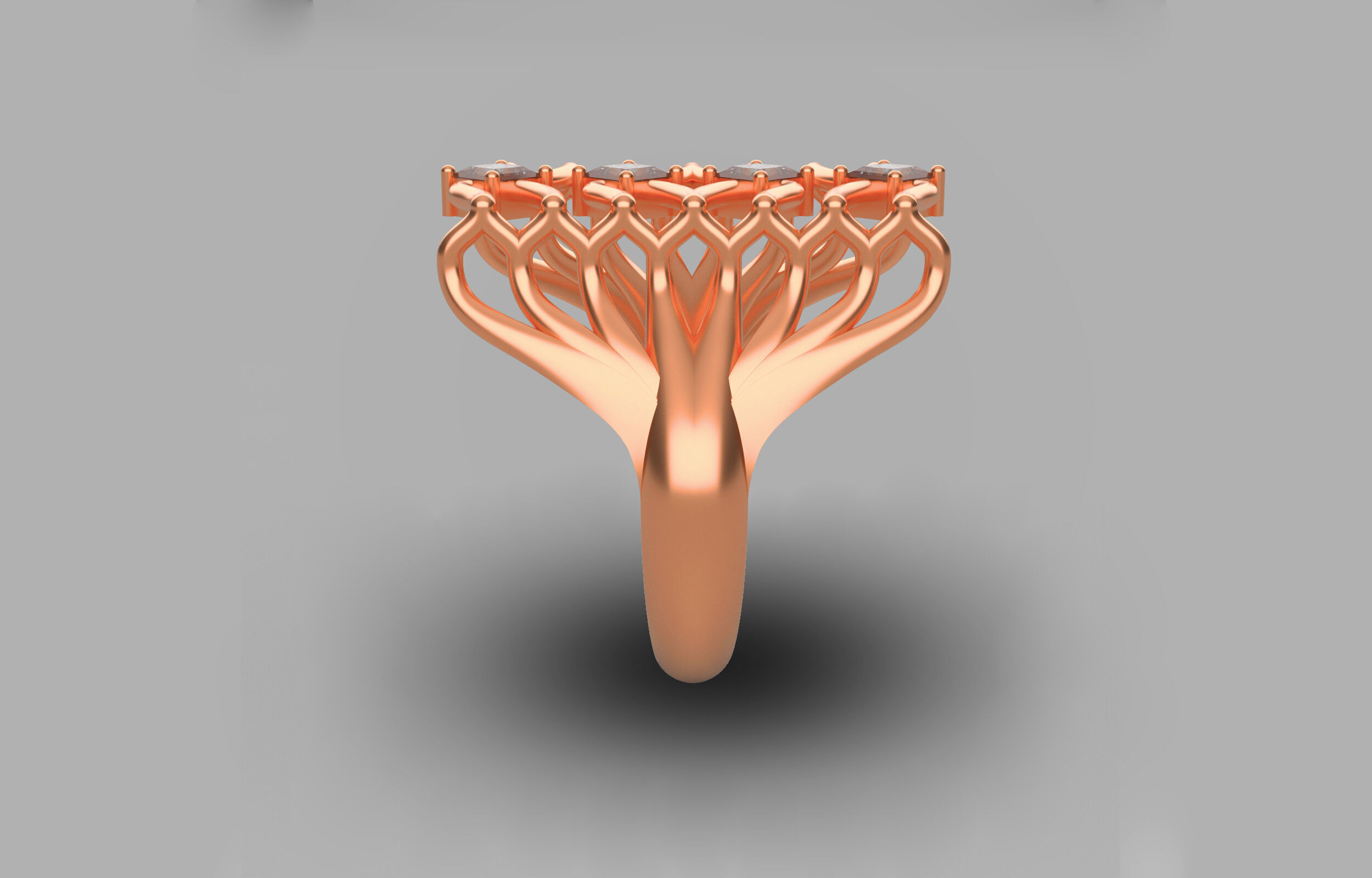 Wedding ring 3D print model_6
