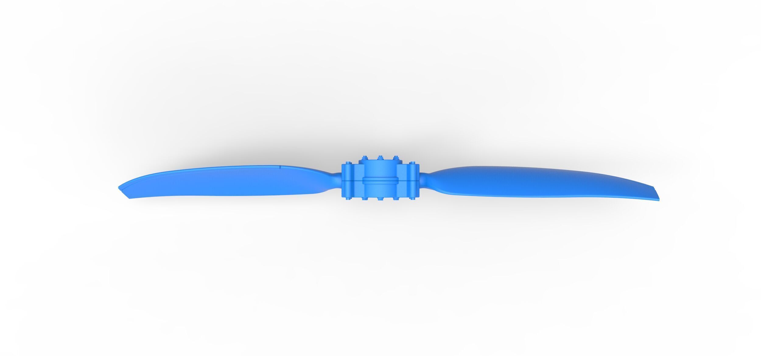 2 Blade Propeller of Drag racing Airboat Scale 1 to 25 3D print model_2