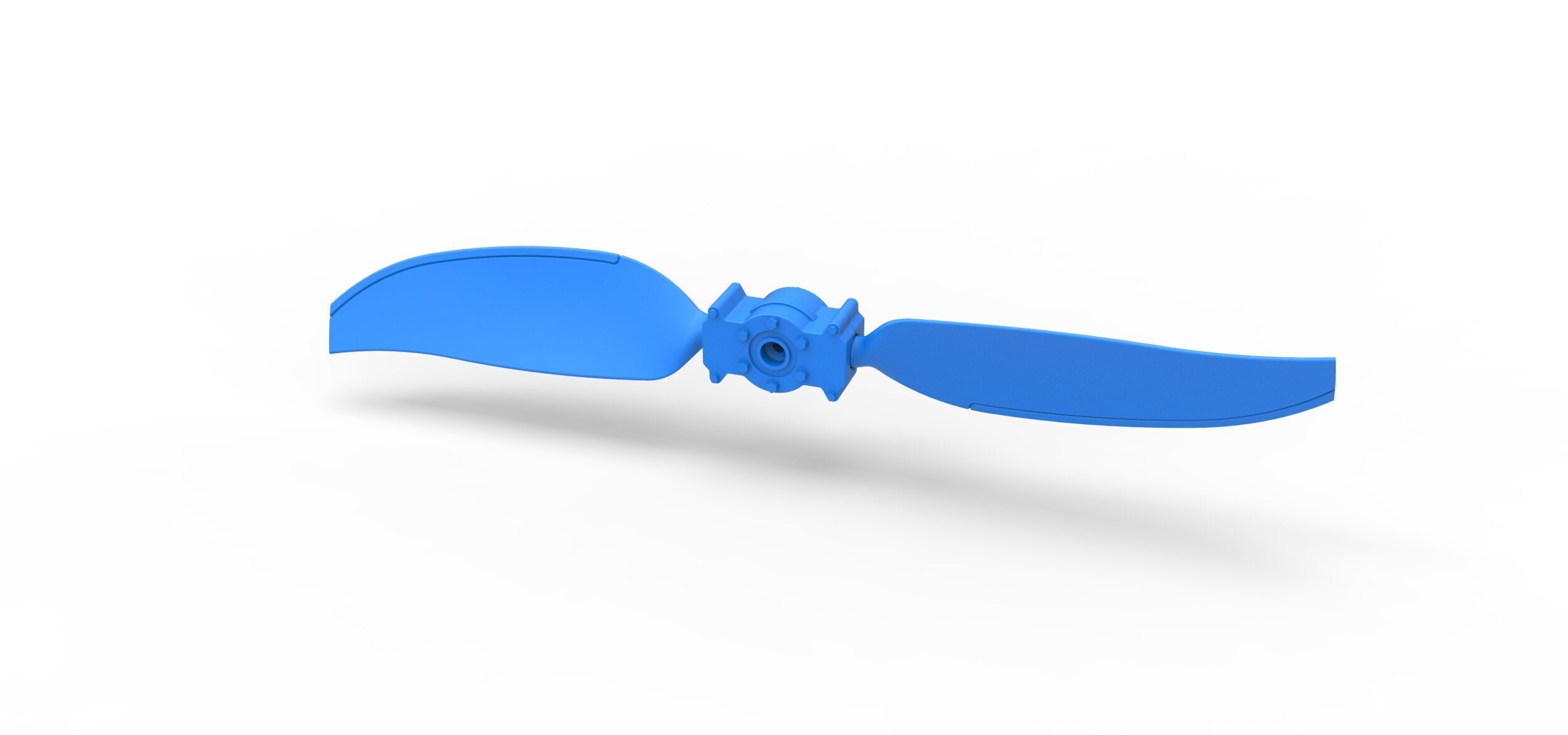 2 Blade Propeller of Drag racing Airboat Scale 1 to 25 3D print model_1