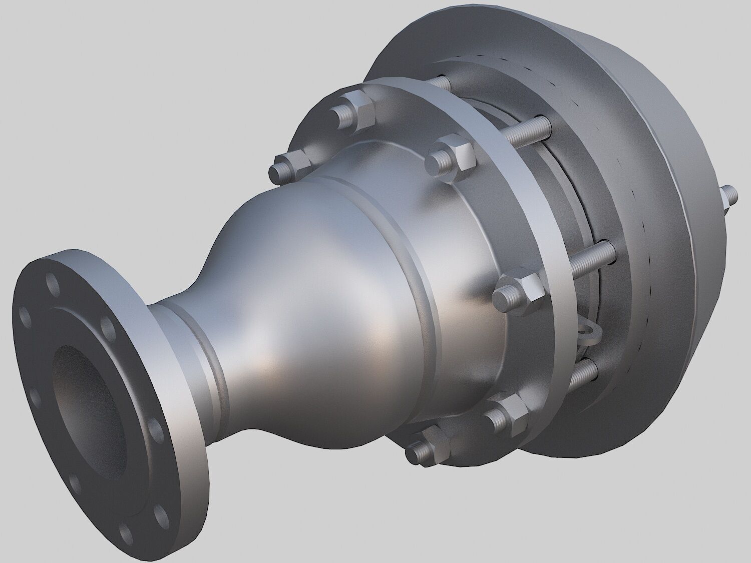 Flame arrester 3D model_1