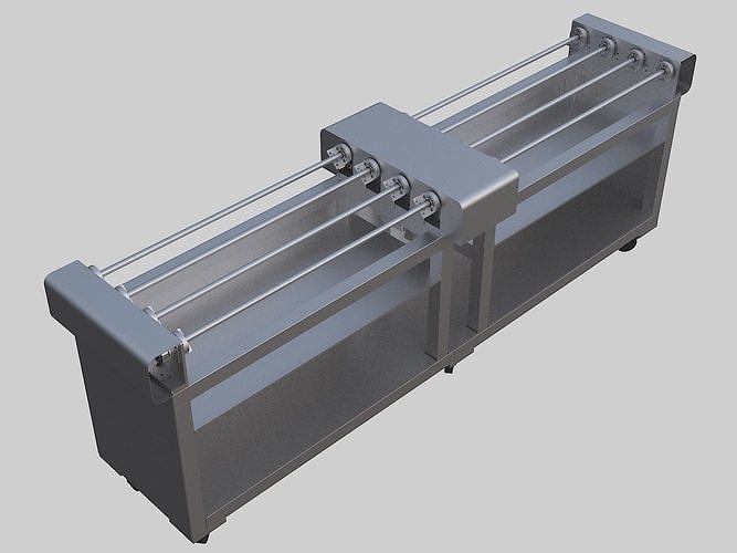 Automatic rotating barbecue machine 3D model