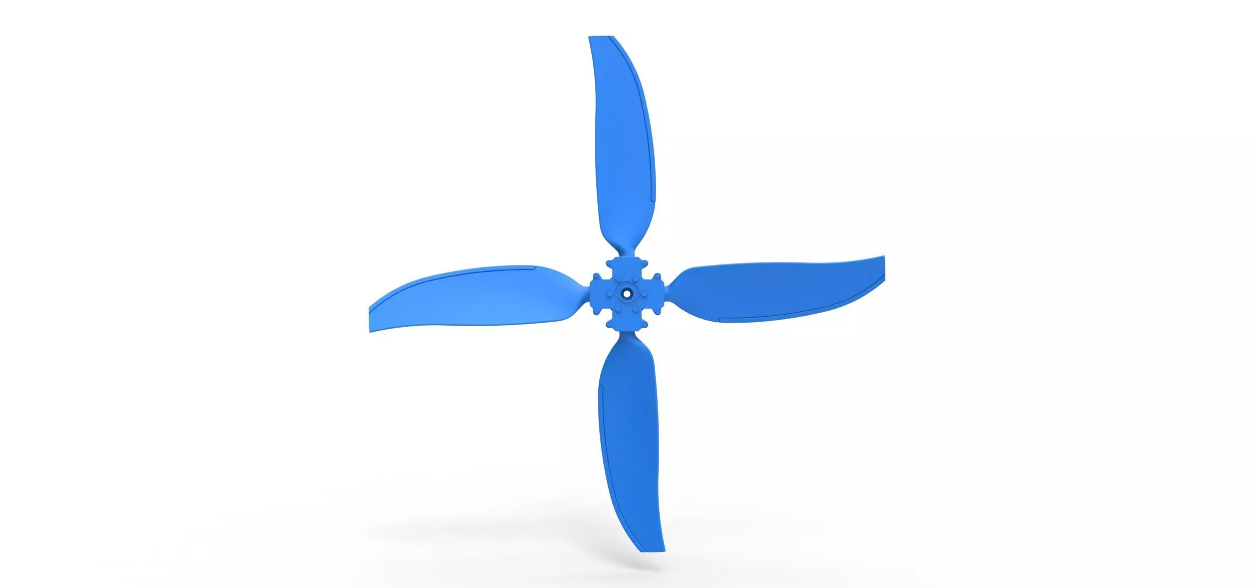 4 Blade Propeller of Drag racing Airboat Scale 1 to 25 3D print model