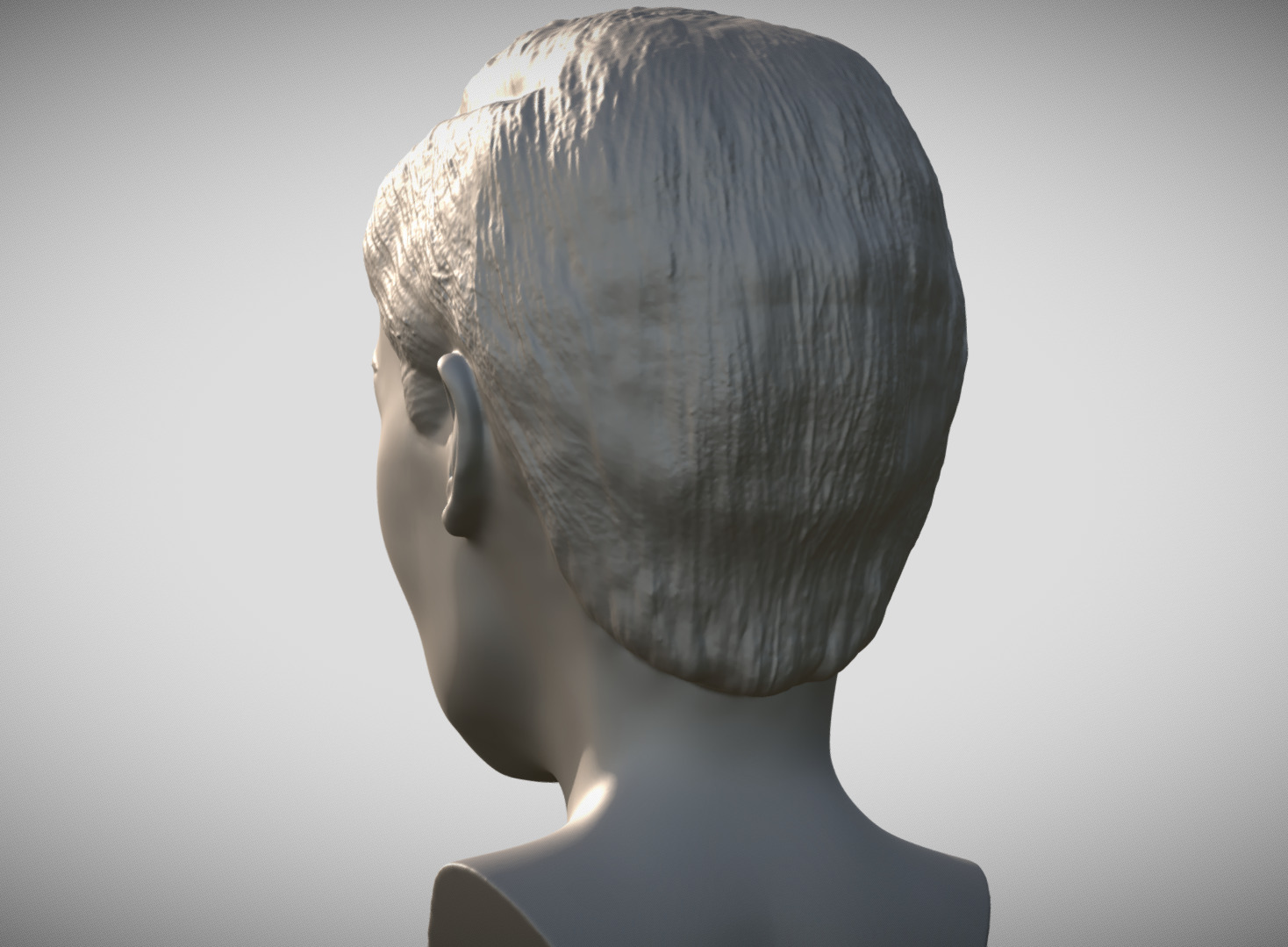 Audrey Hepburn bust 3D print model_4