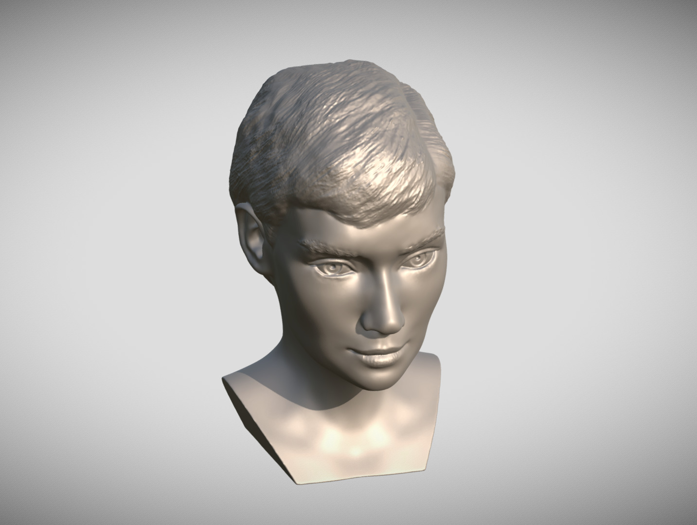 Audrey Hepburn bust 3D print model_12