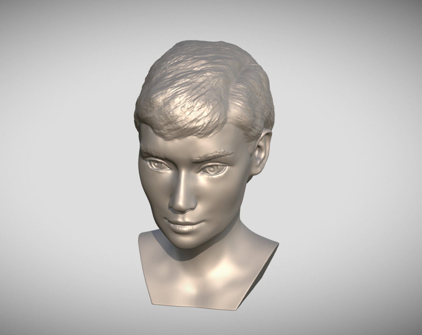 Audrey Hepburn bust 3D print model_13