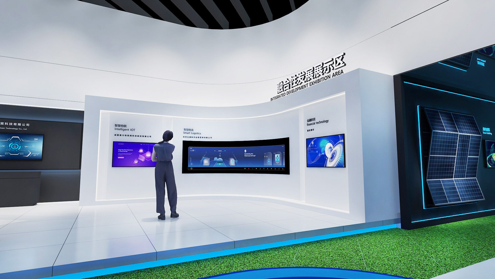 exhibition Low-poly 3D model_16