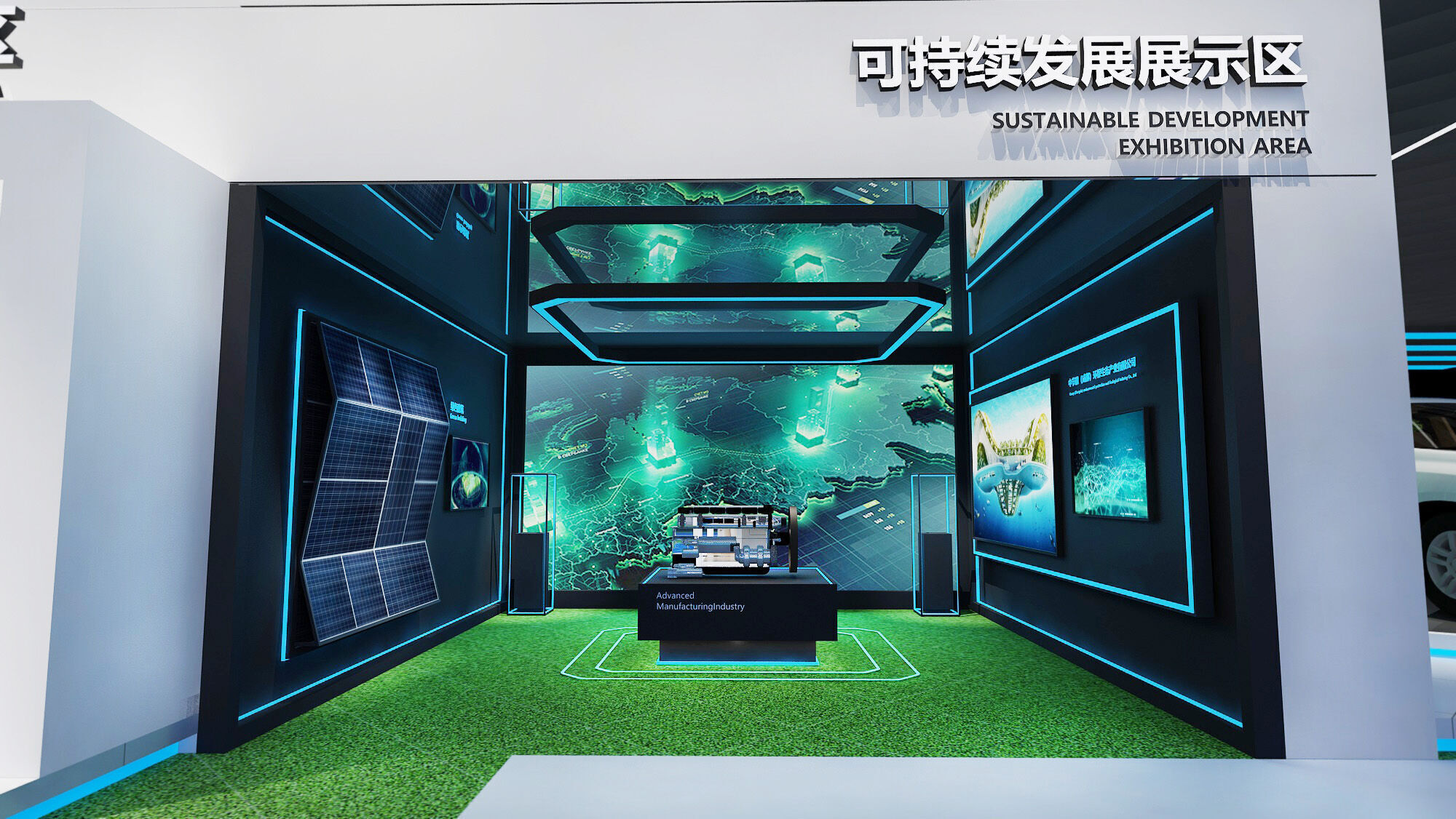 exhibition Low-poly 3D model_19