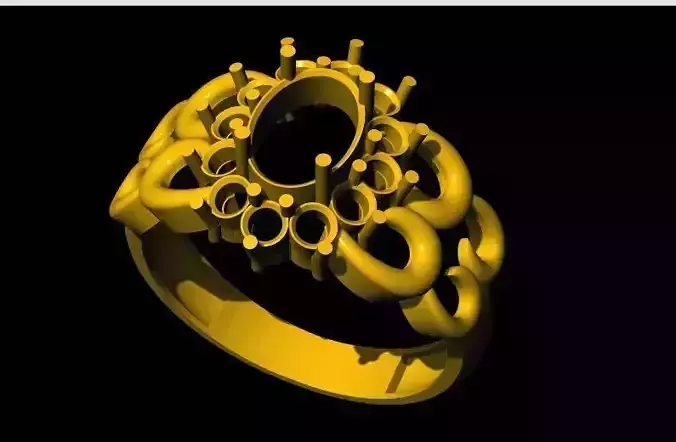 cluster ring 3dm file