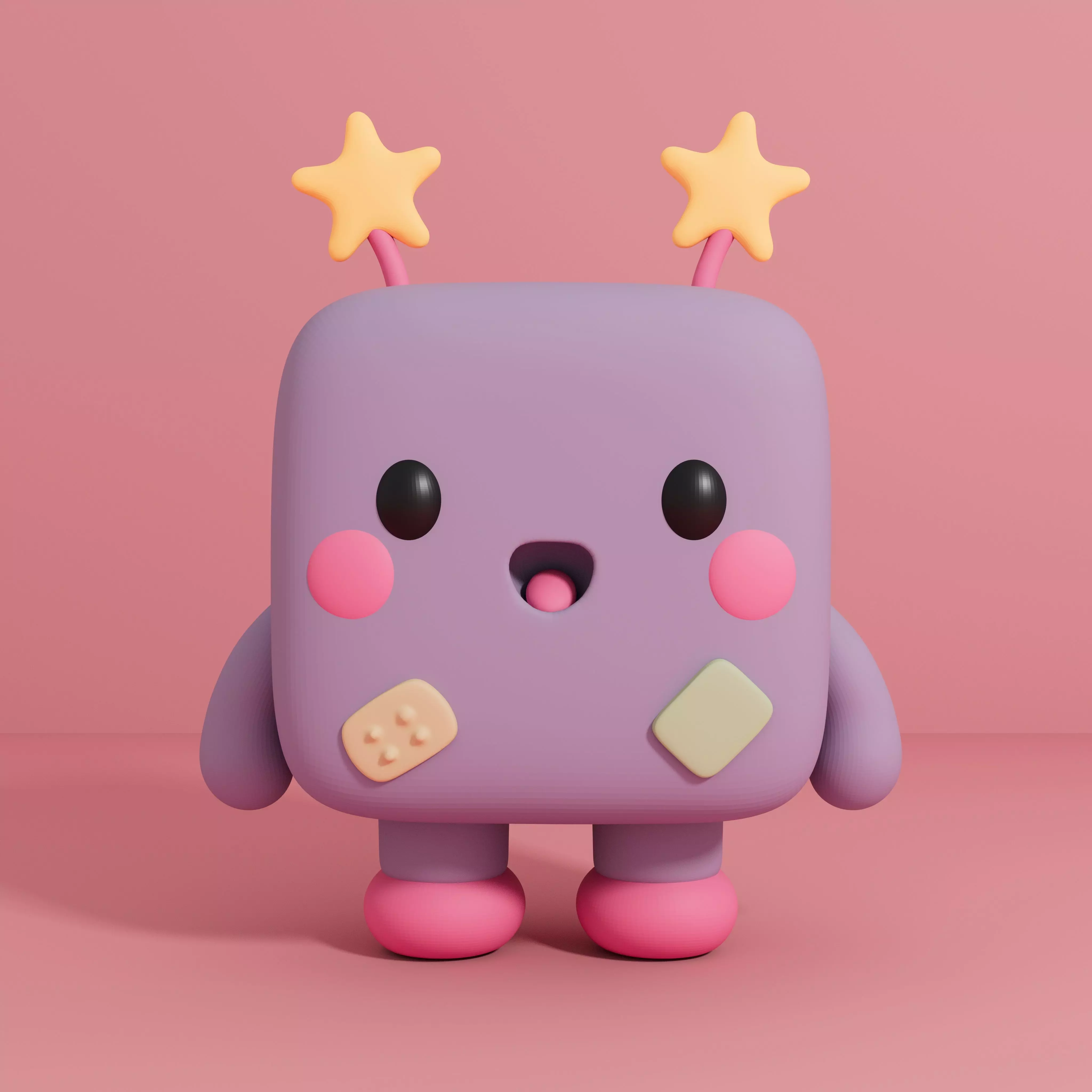 Starbit - Kawaii Cosmic Buddy STL 3D print model