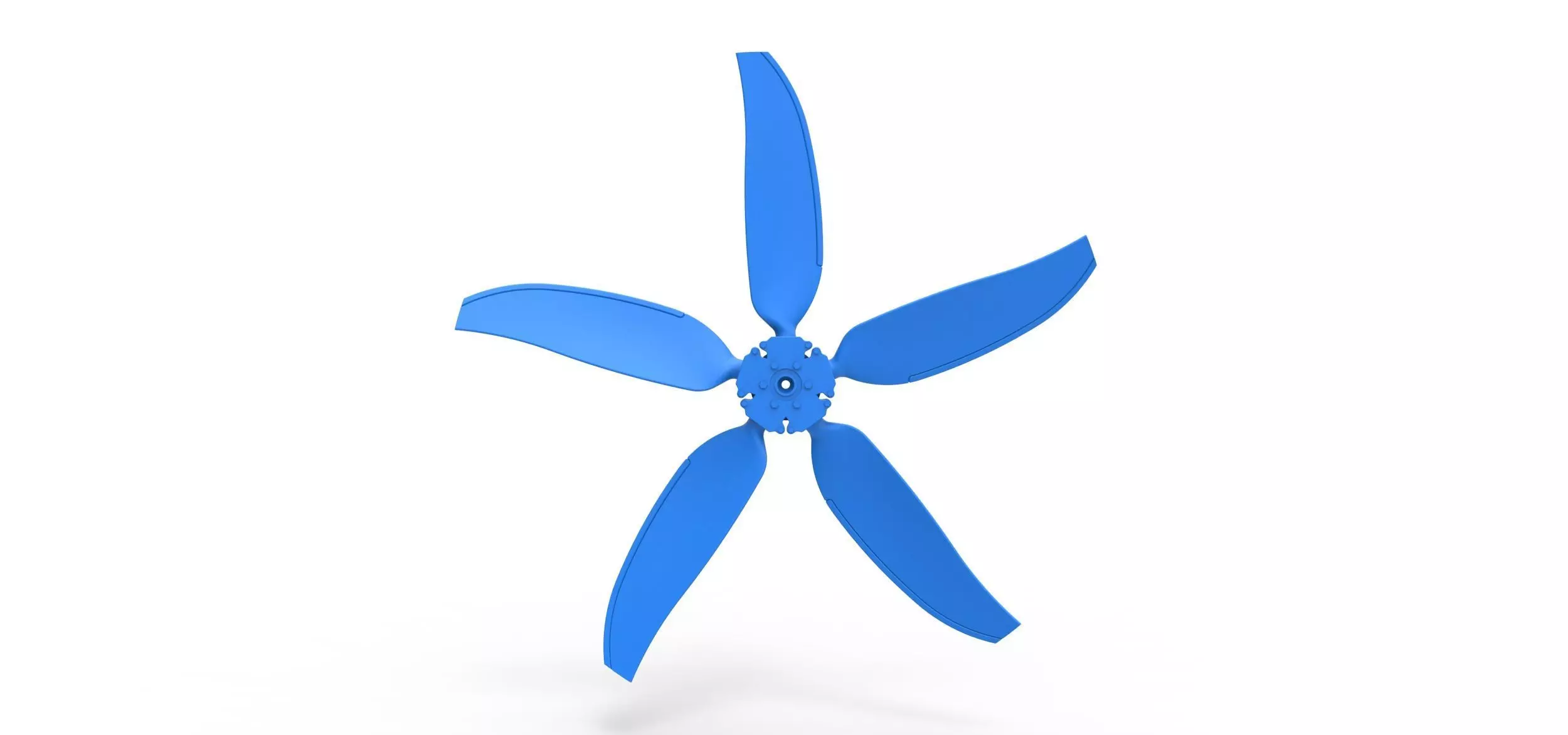 5 Blade Propeller of Drag racing Airboat Scale 1 to 25 3D print model
