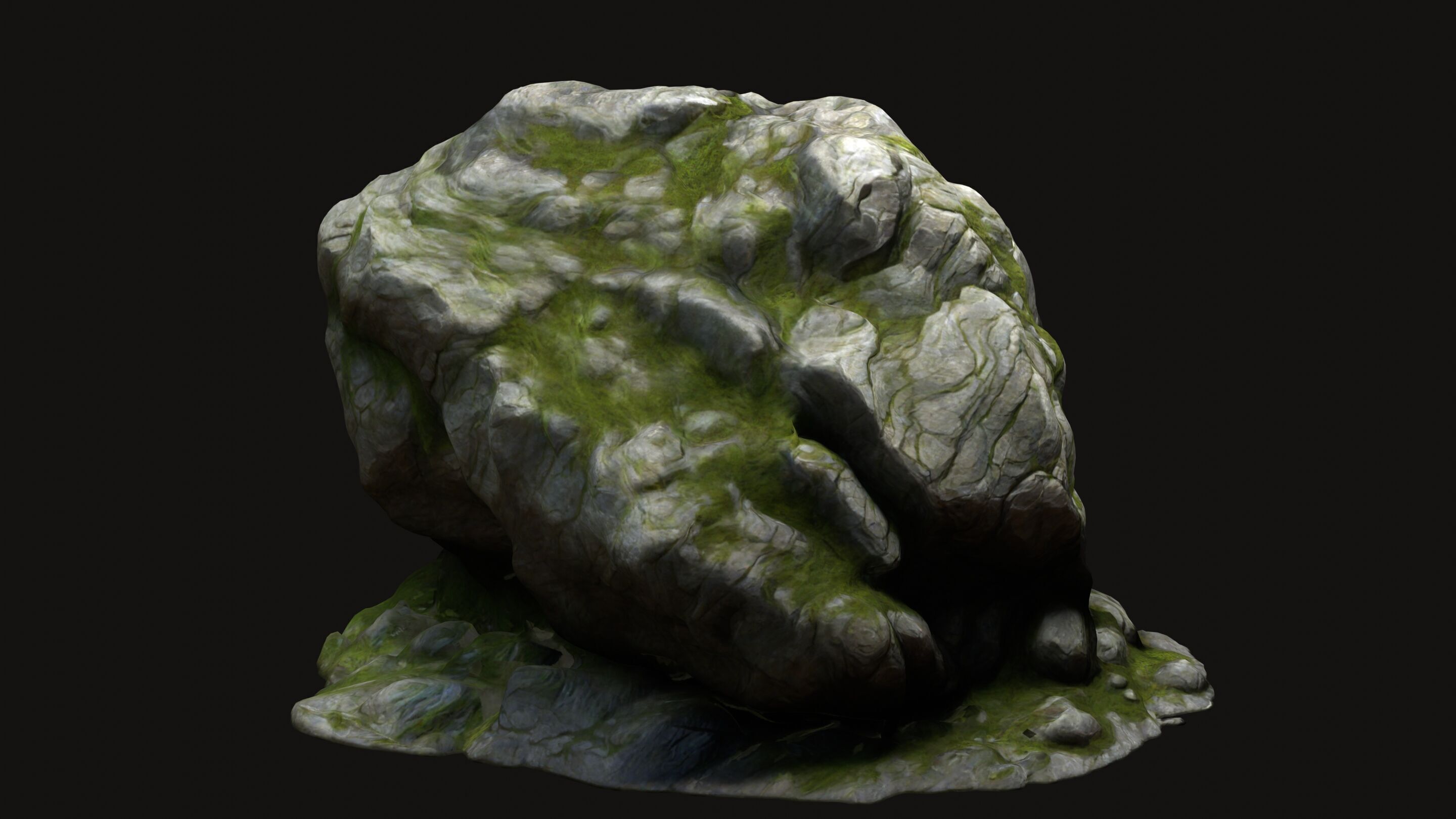 Rock Stone 7 Free low-poly 3D model_3