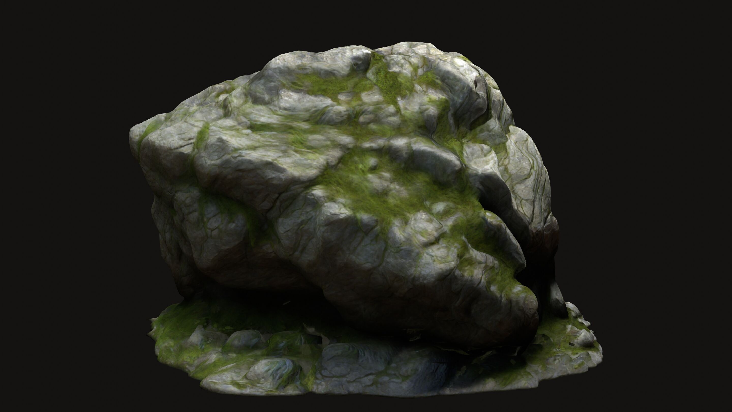 Rock Stone 7 Free low-poly 3D model_4