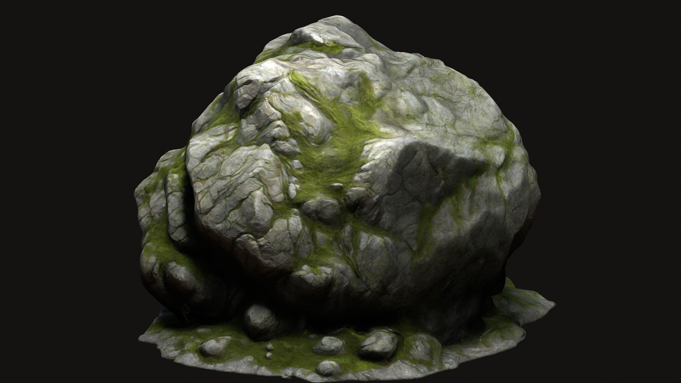 Rock Stone 7 Free low-poly 3D model_12