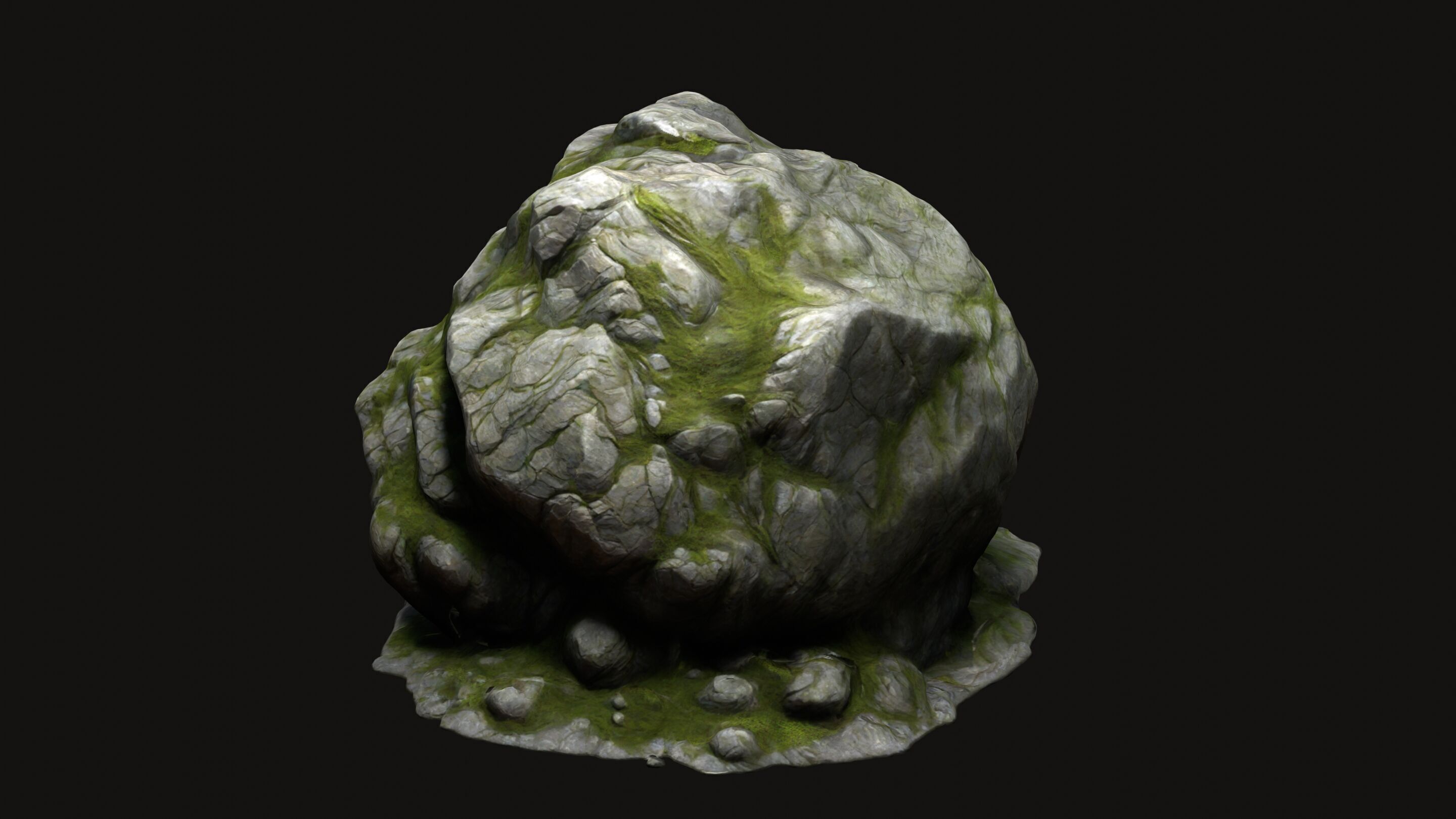 Rock Stone 7 Free low-poly 3D model_14