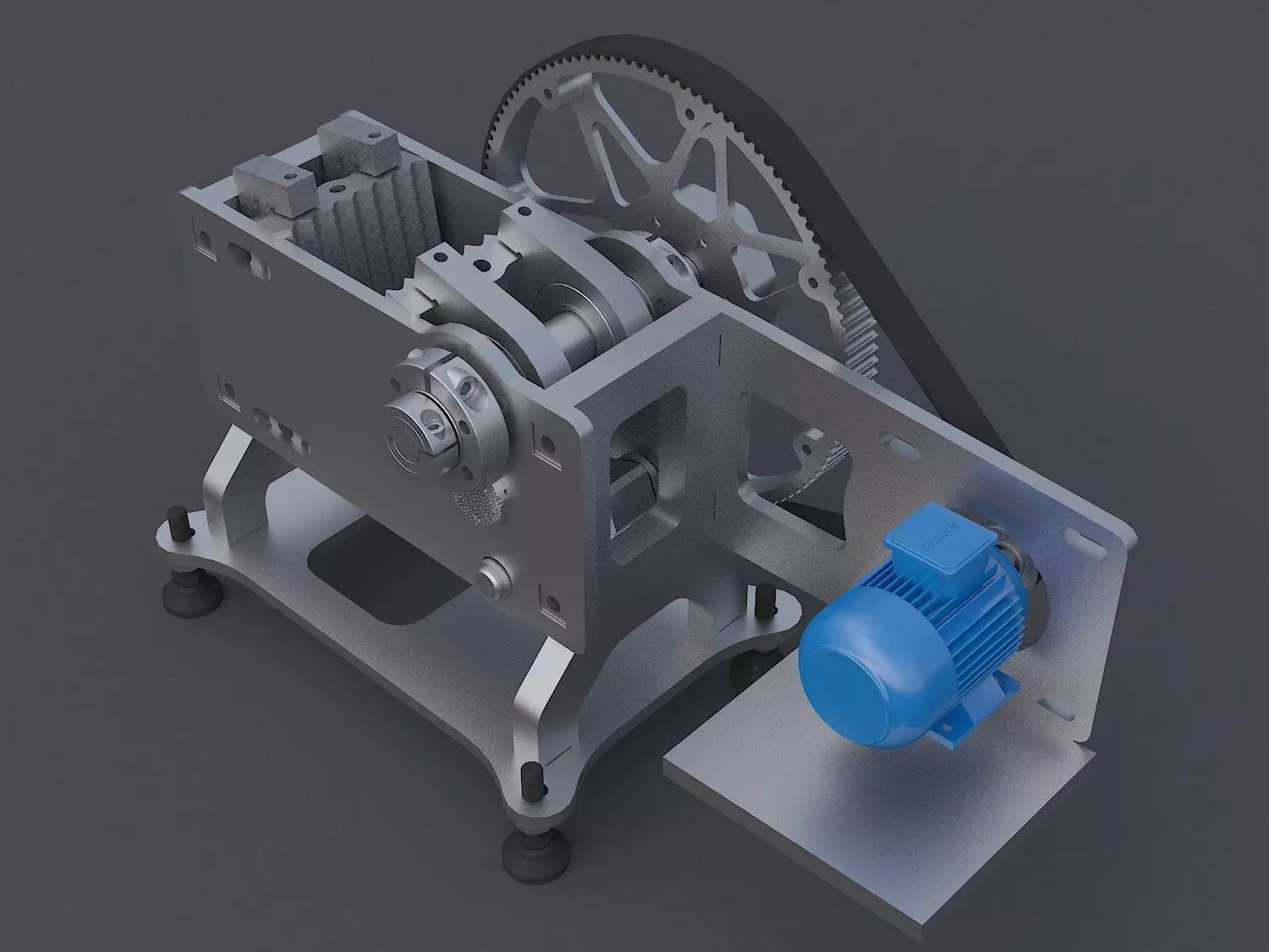 Stone crusher 3D model_0