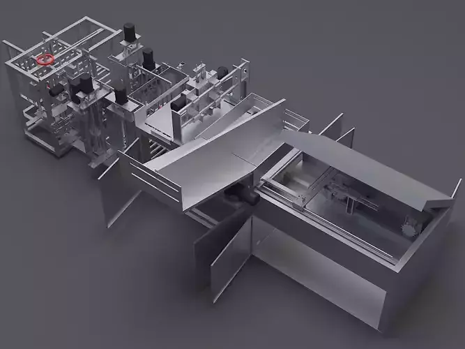 Bottle shaped non-standard automated assembly production line