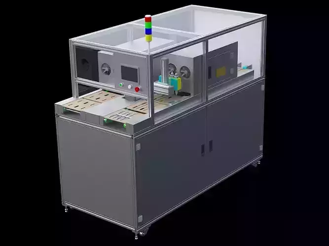 Glue curing machine cycle automatic production line 3D model