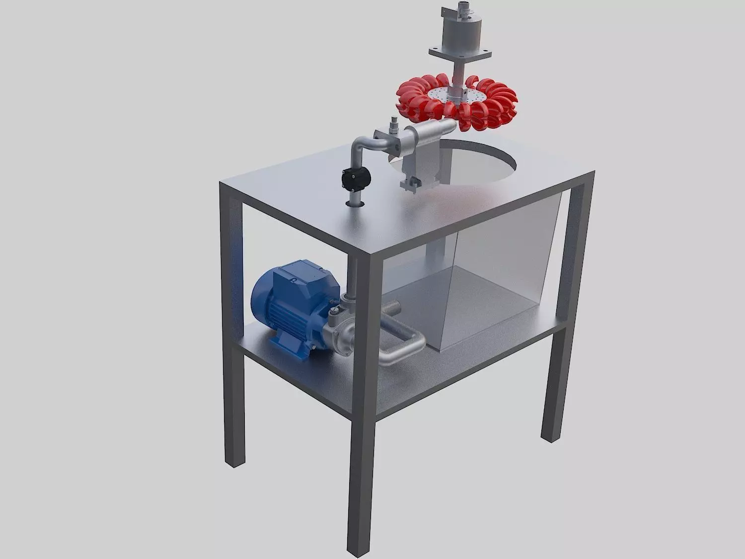 Hydraulic impulse turbine 3D model
