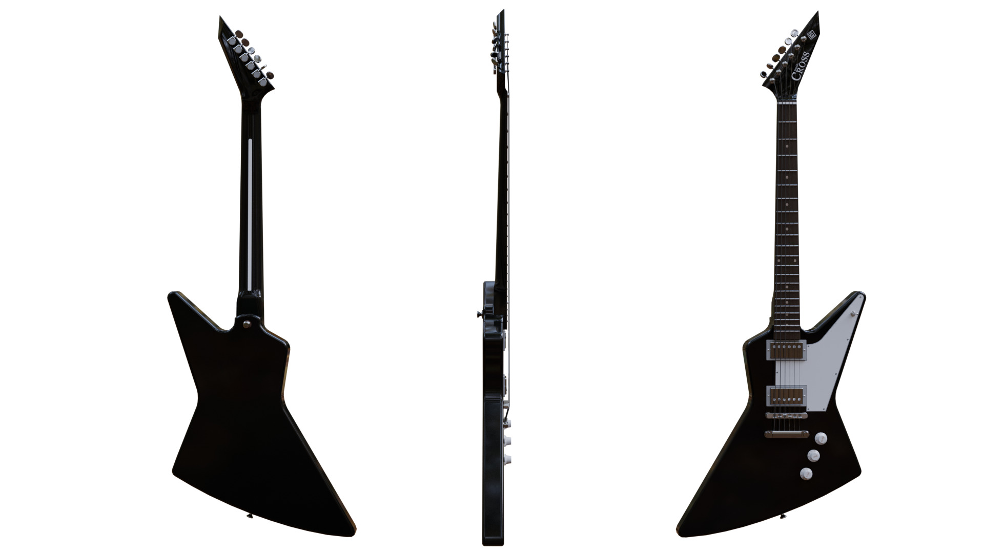 Guitar Explorer Low-poly 3D model_4