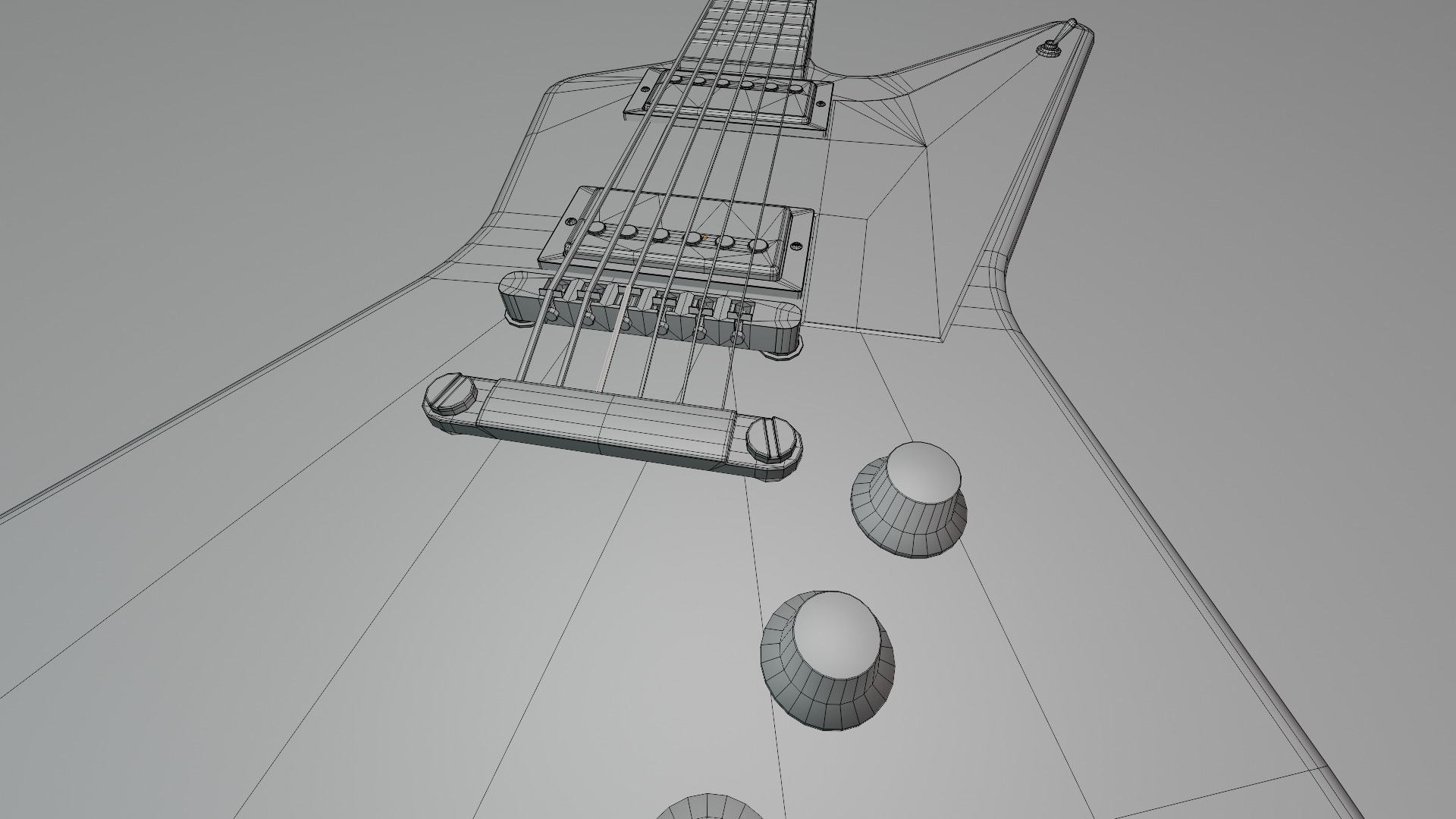 Guitar Explorer Low-poly 3D model_9