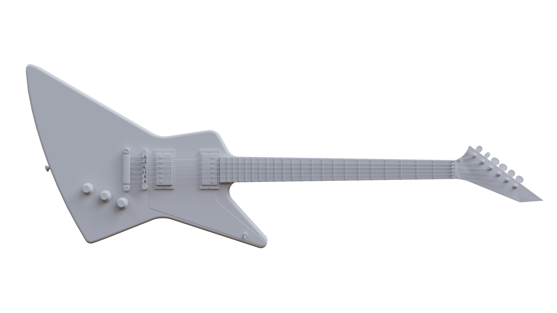 Guitar Explorer Low-poly 3D model_6