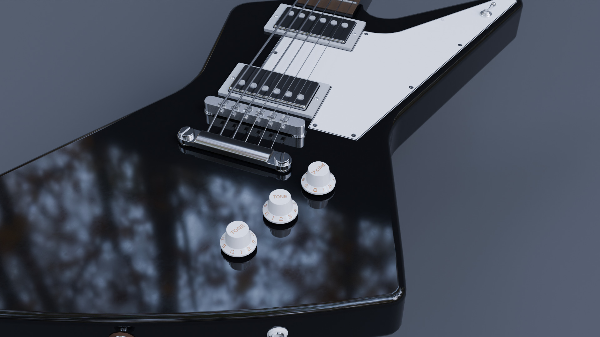 Guitar Explorer Low-poly 3D model_8