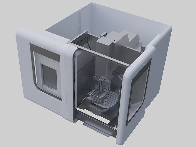 CNC 5-axis sanding machine 3D model