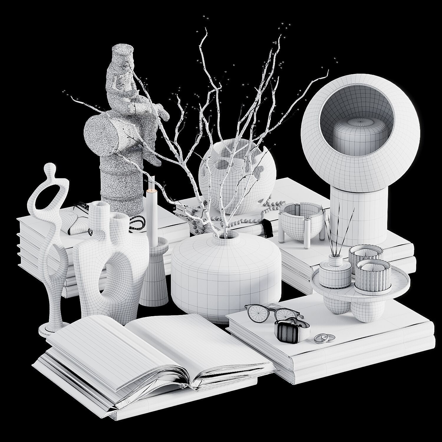 Decorative set 69 3D model_3