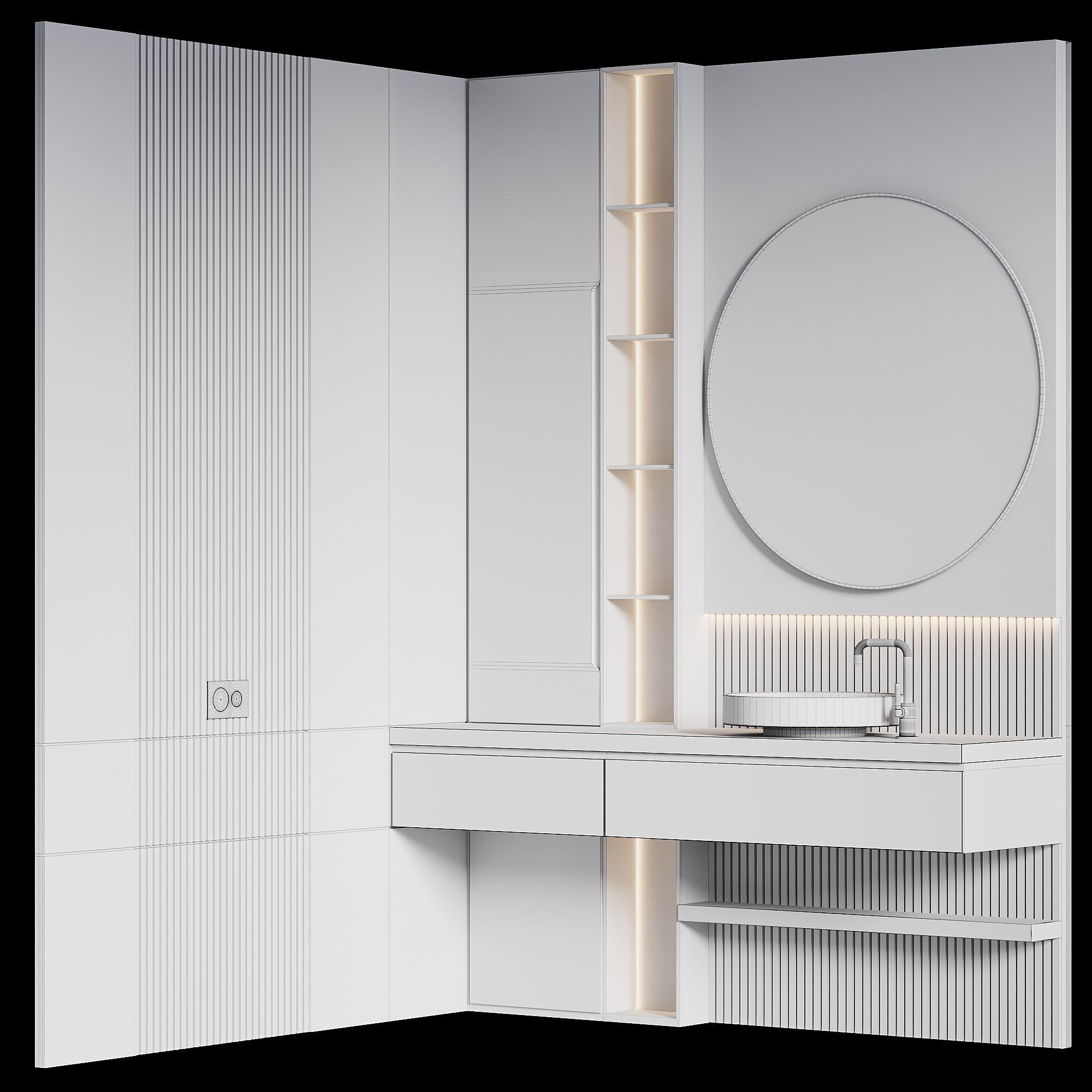 Bathroom Furniture 74 3D model_4