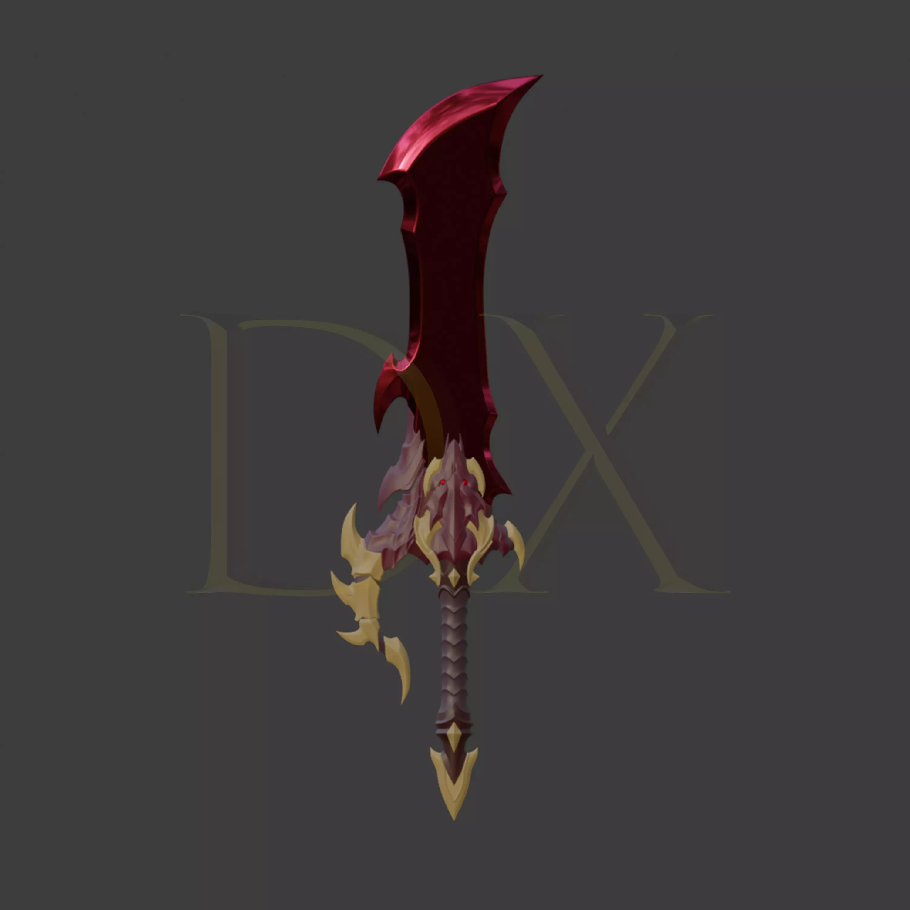 Sung Jinwo Dagger - Demon King Dagger 3D print model