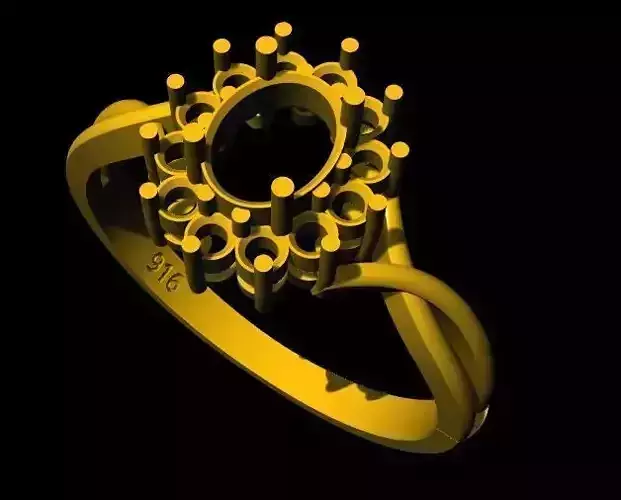 cluster ring 3dm file