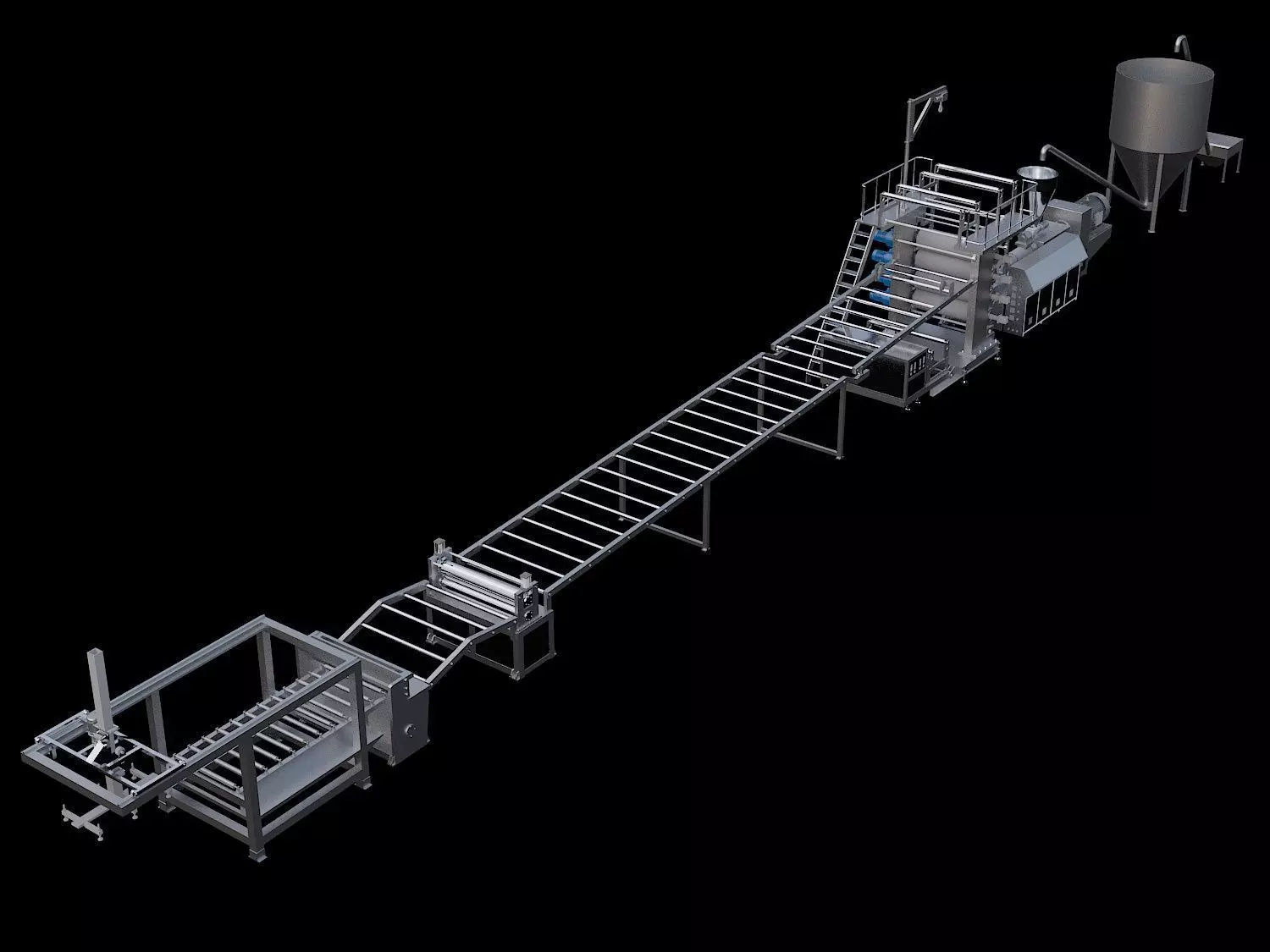 Floor production line 3D model_0
