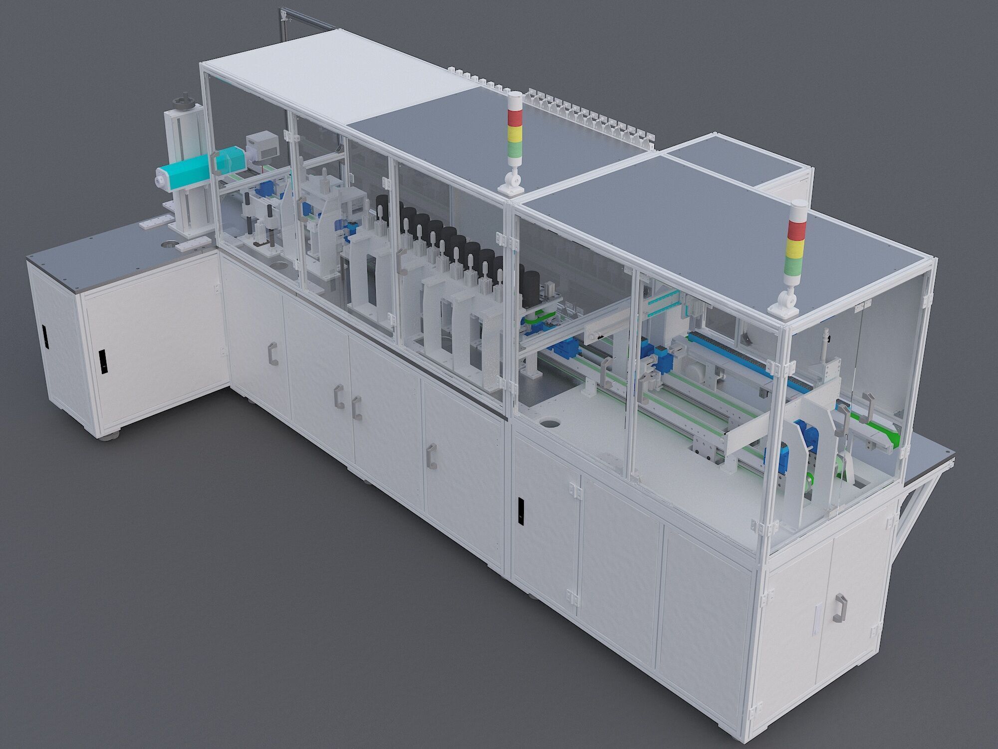 Transformer front-end shaping test sorting assembly line 3D model_2