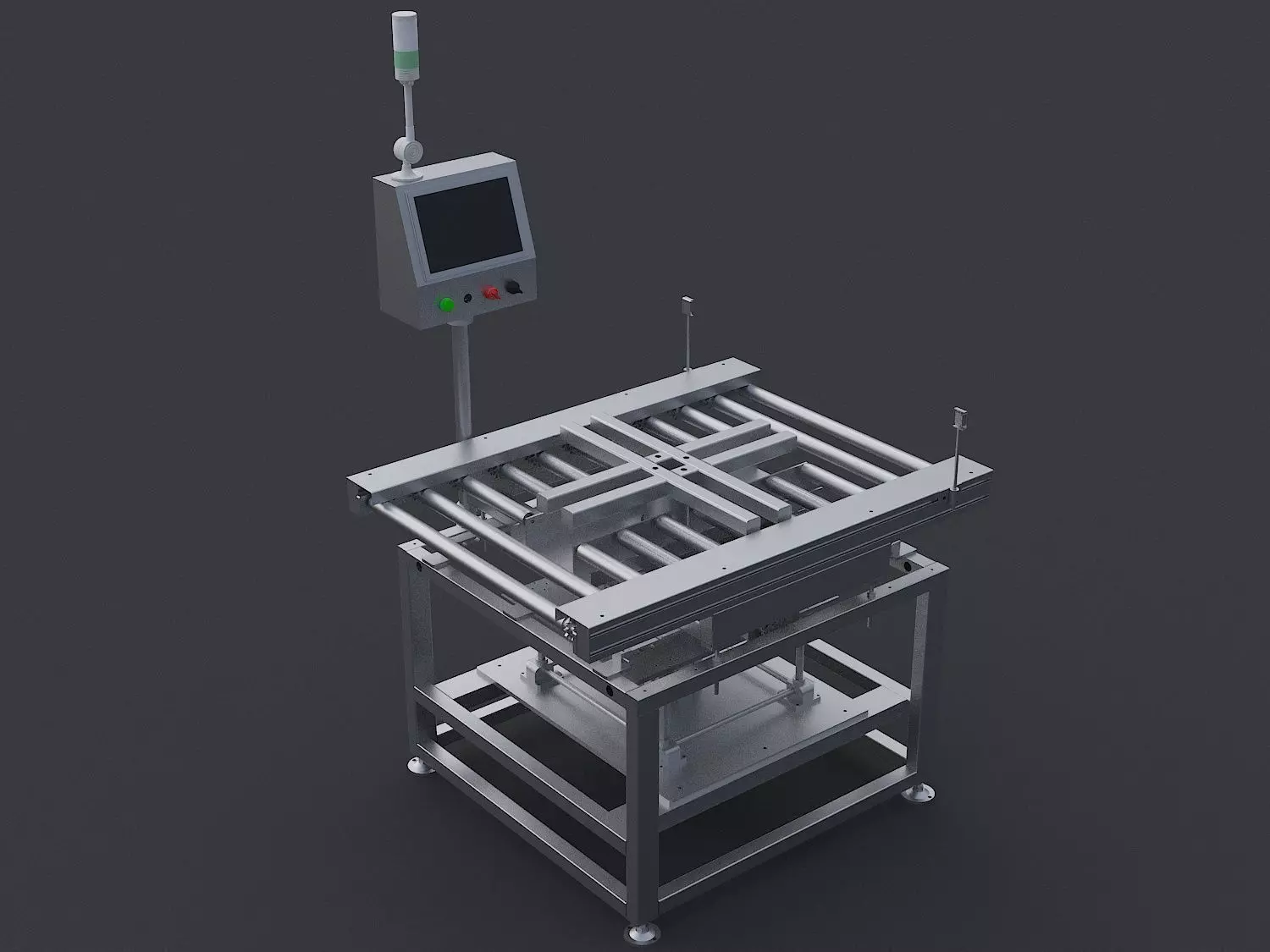 Cross rotating weighing machine 3D model_0