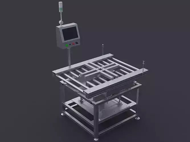 Cross rotating weighing machine