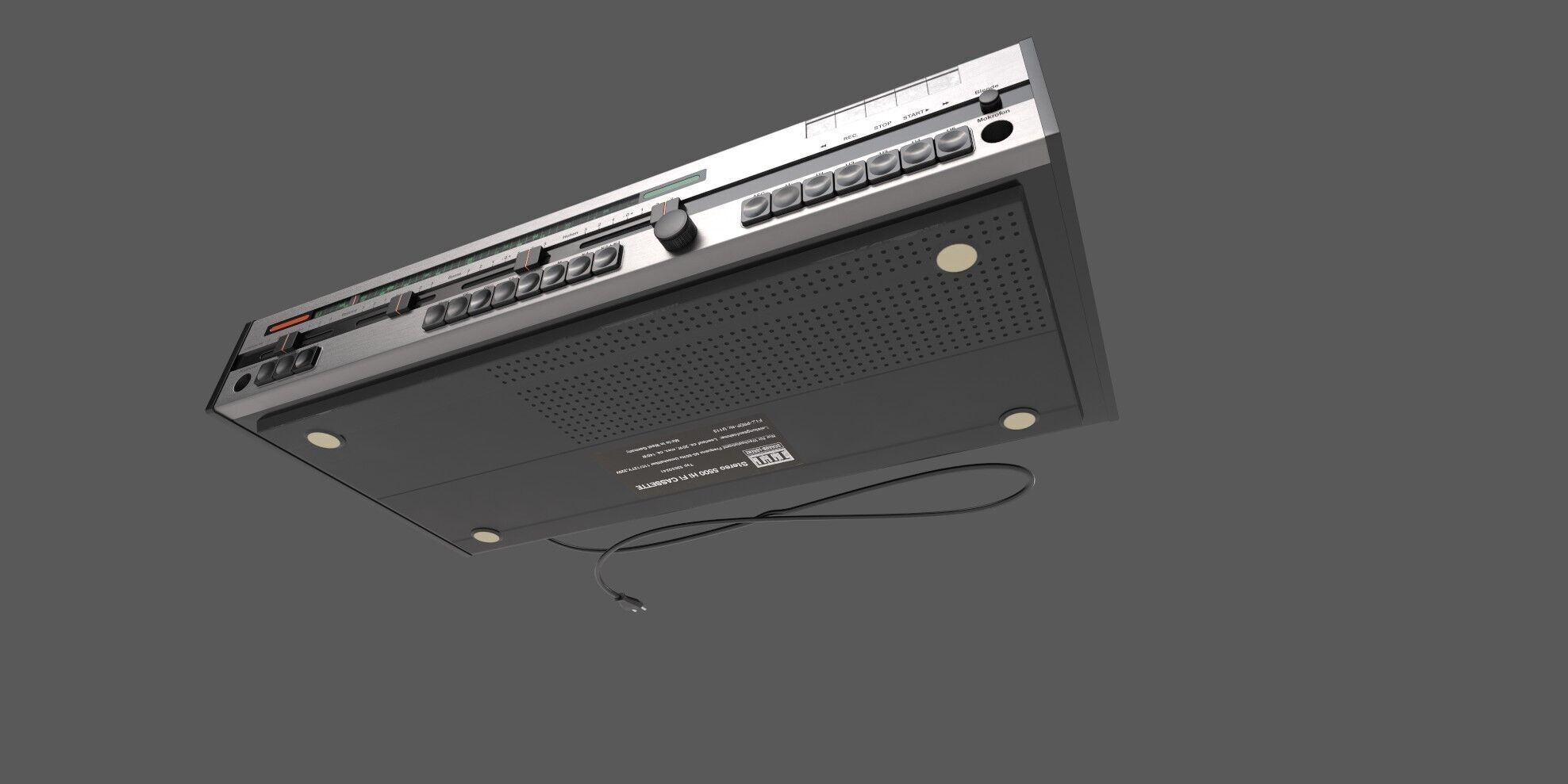 retro stereo 3D model_1