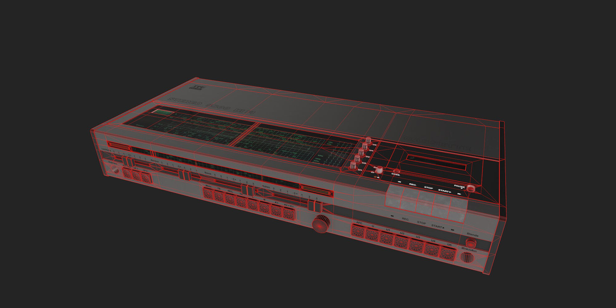 retro stereo 3D model_3