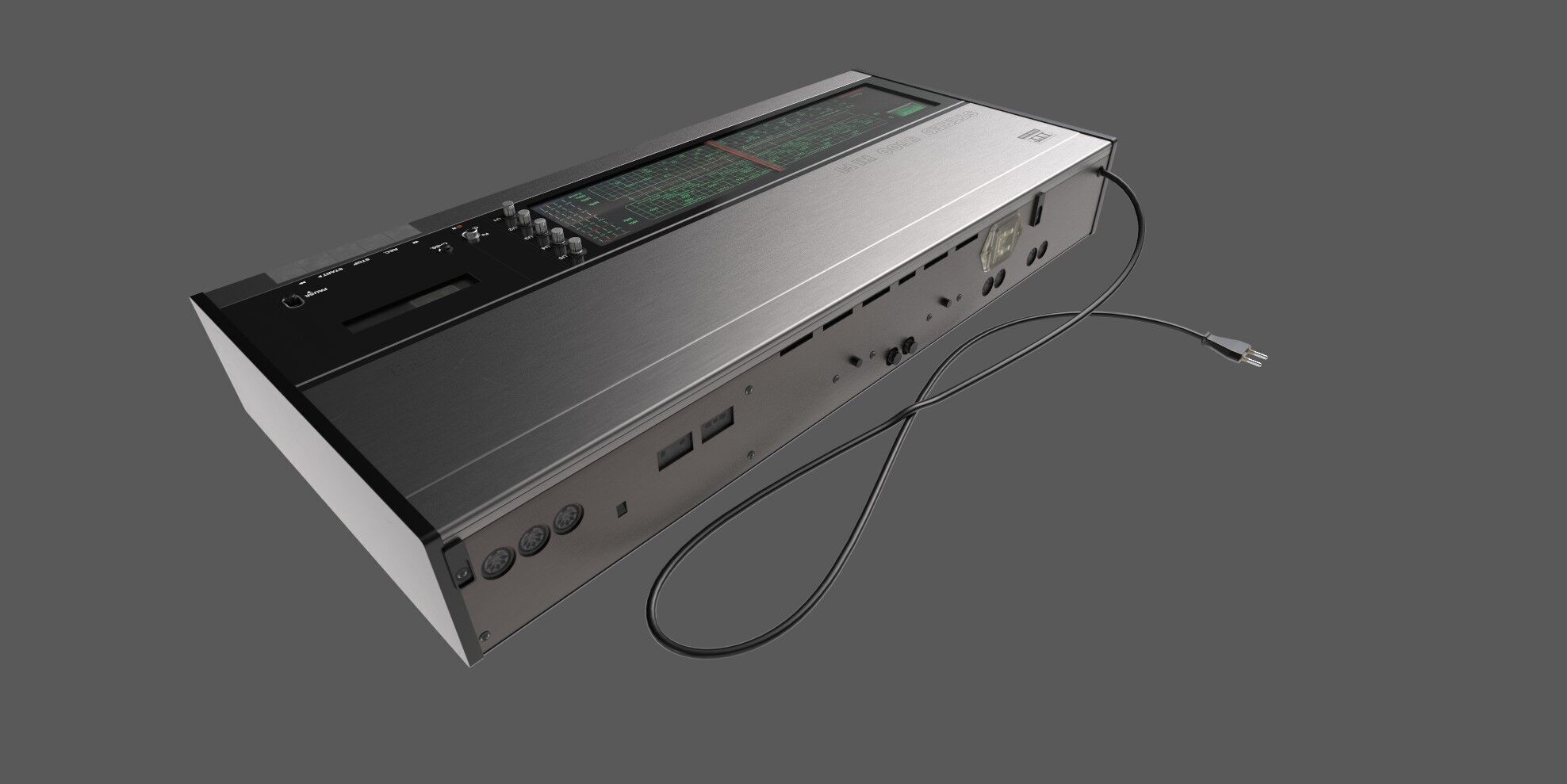 retro stereo 3D model_2
