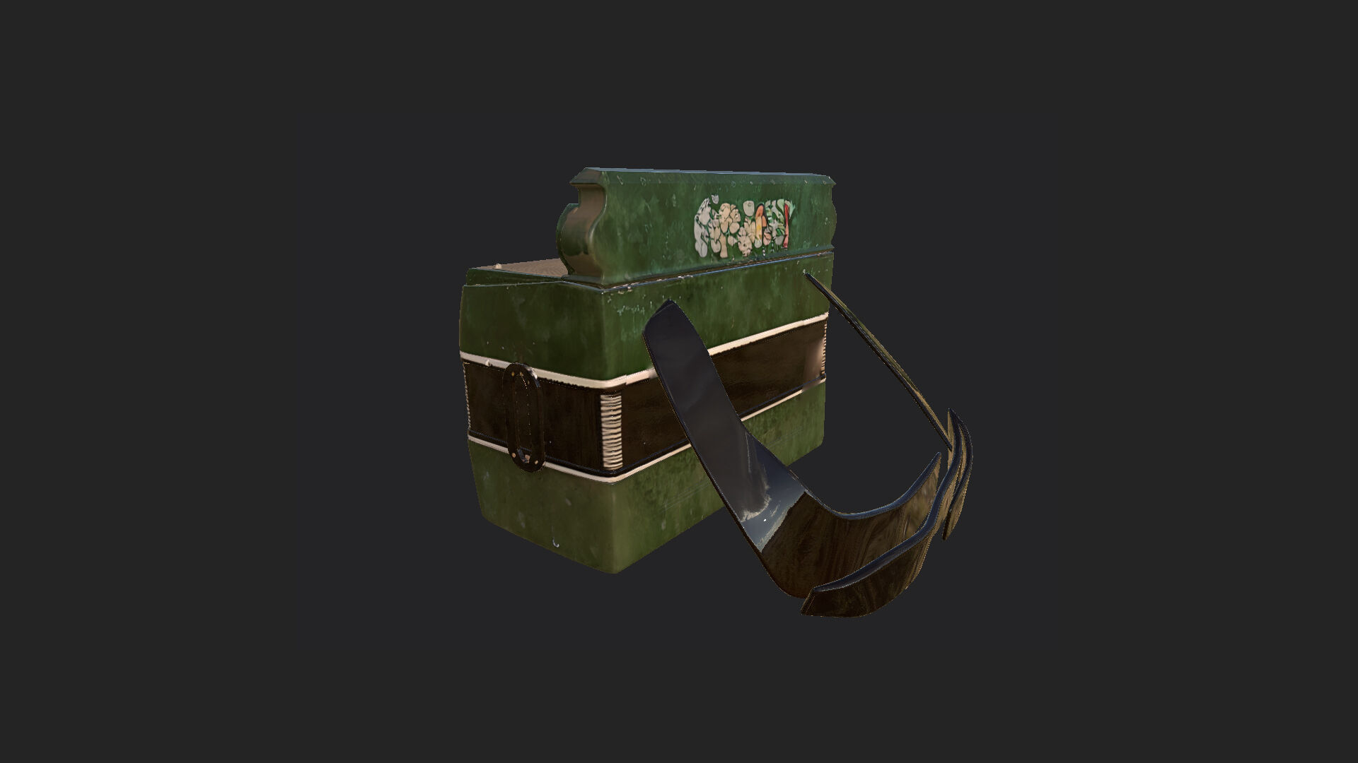 Accordion3D Model 006 Low-poly 3D model_5