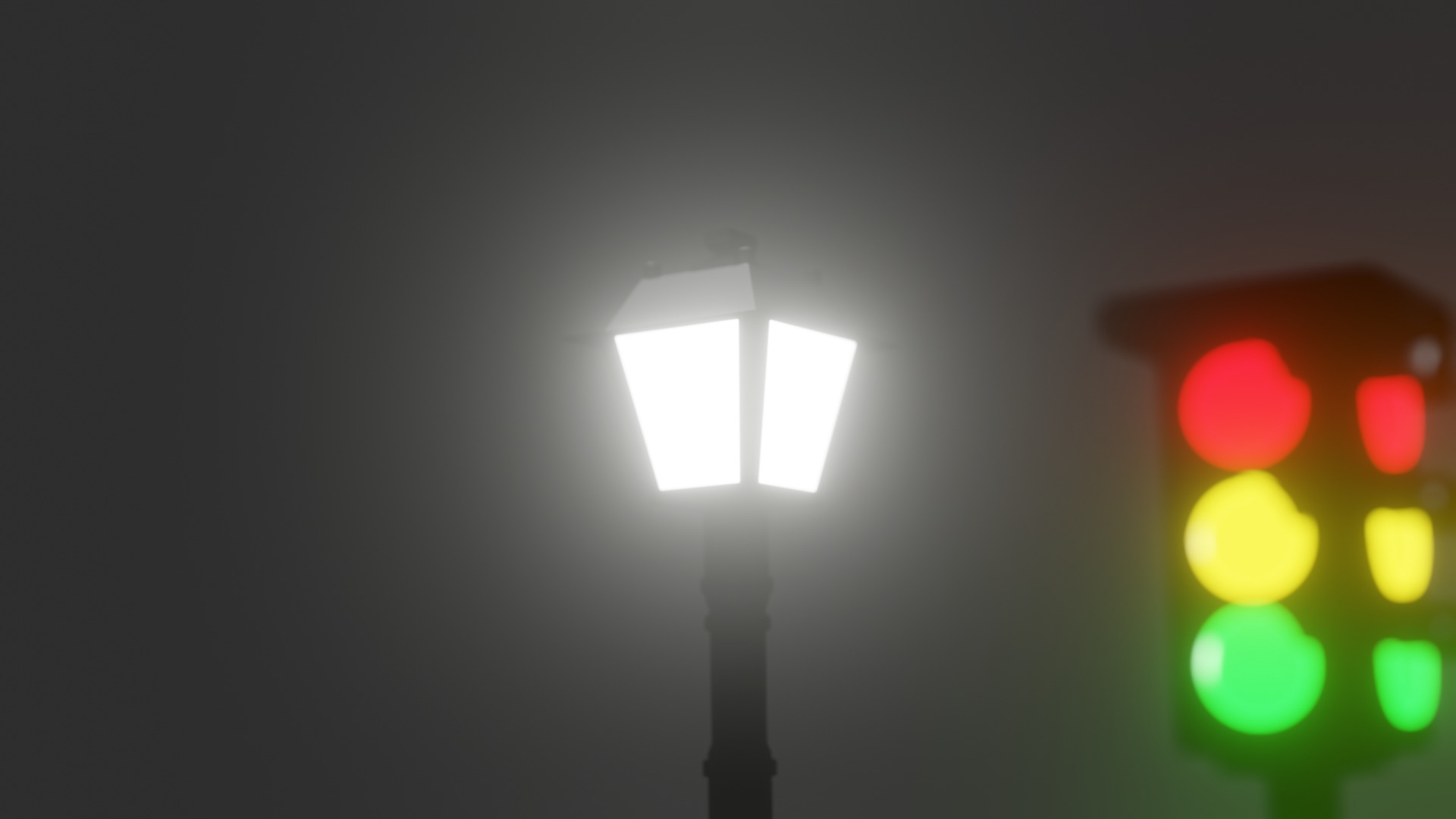 Streetlights 3D Model Pack Game-Ready Low Poly Free low-poly 3D model_3