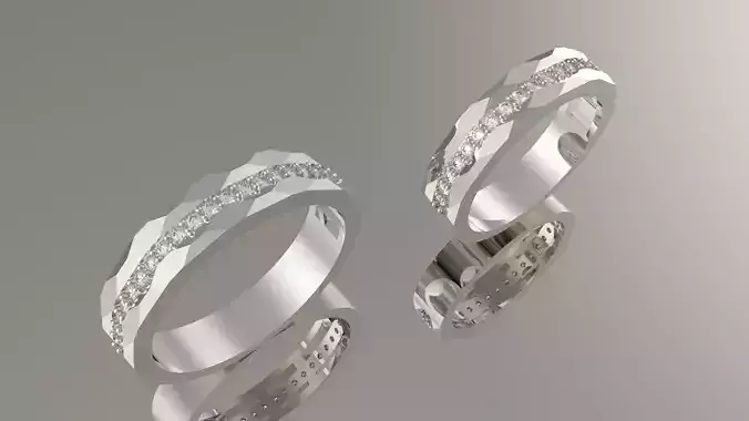 couple wedding ring cr0008 3D print model