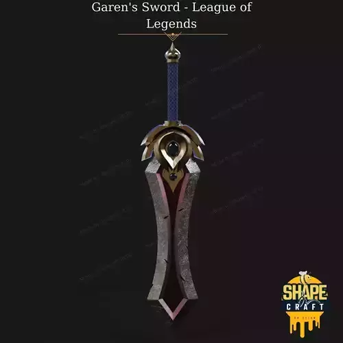 Garen Sword from League of Legends STL File