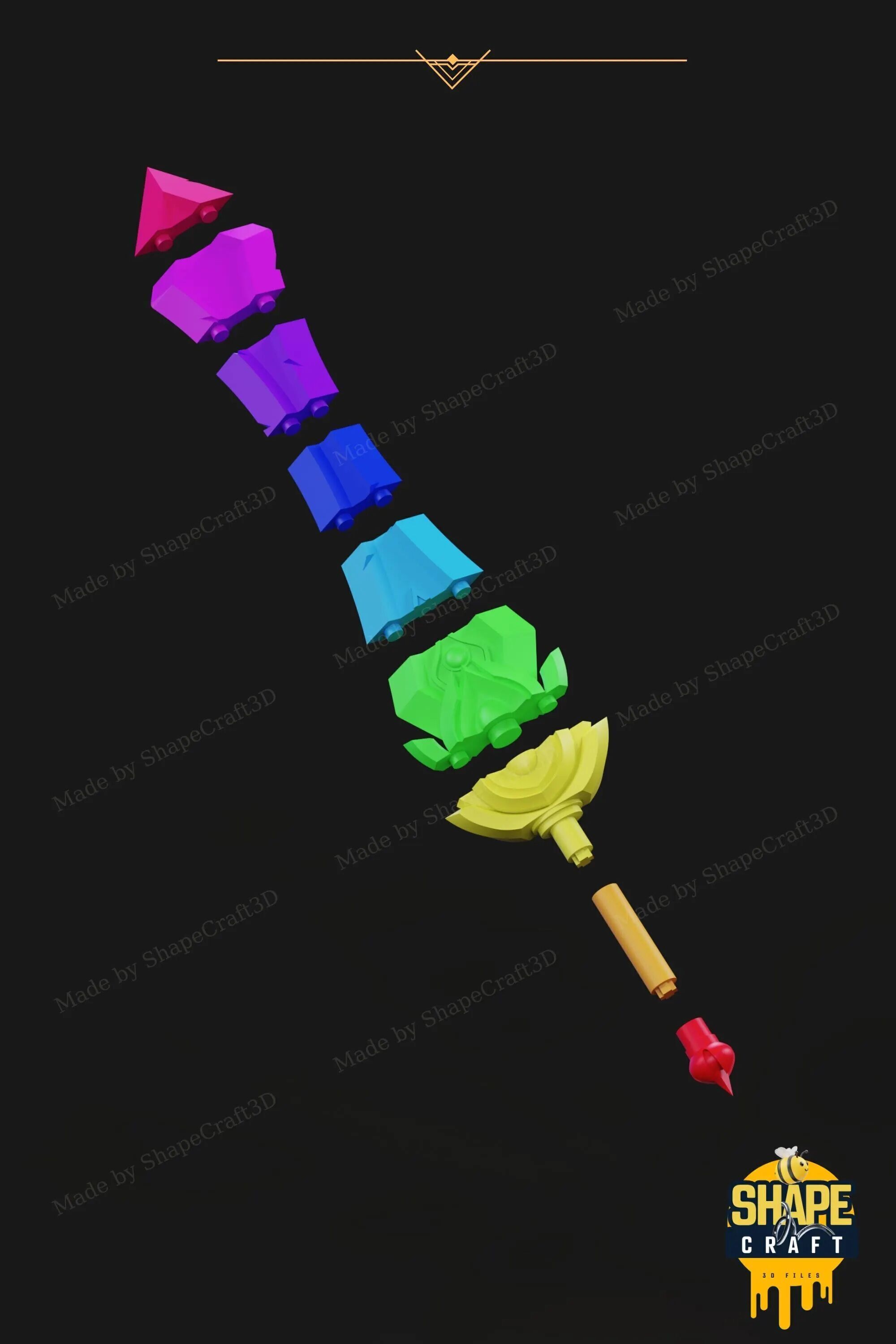 Garen Sword from League of Legends STL File 3D print model_10