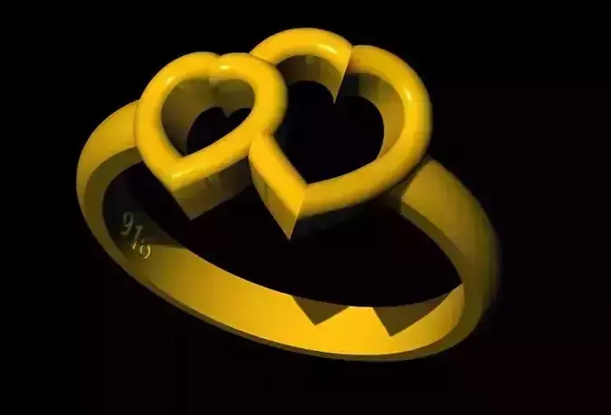 heart ring 3dm file