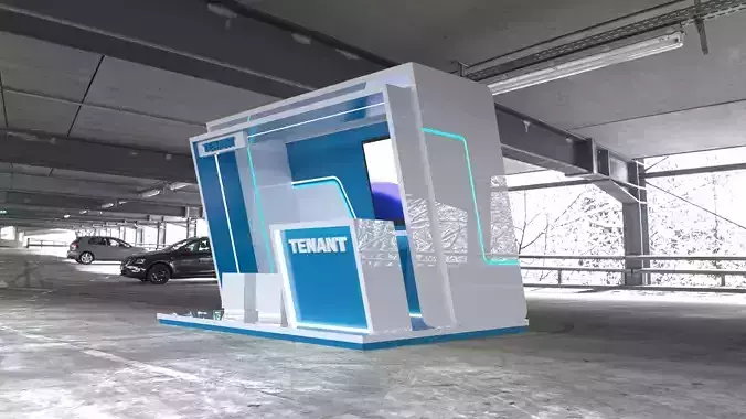 Exhibition Booth Stand Stall Trade Show 3D model 3x2