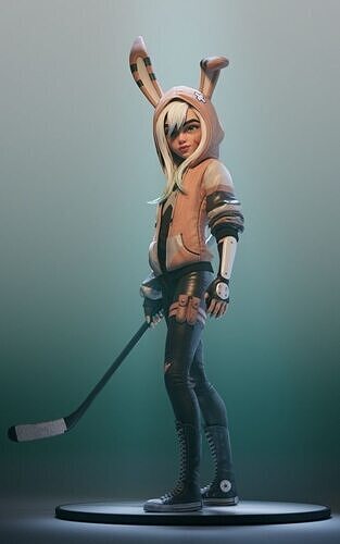 Popular cute girl model free 2025 Free 3D print model
